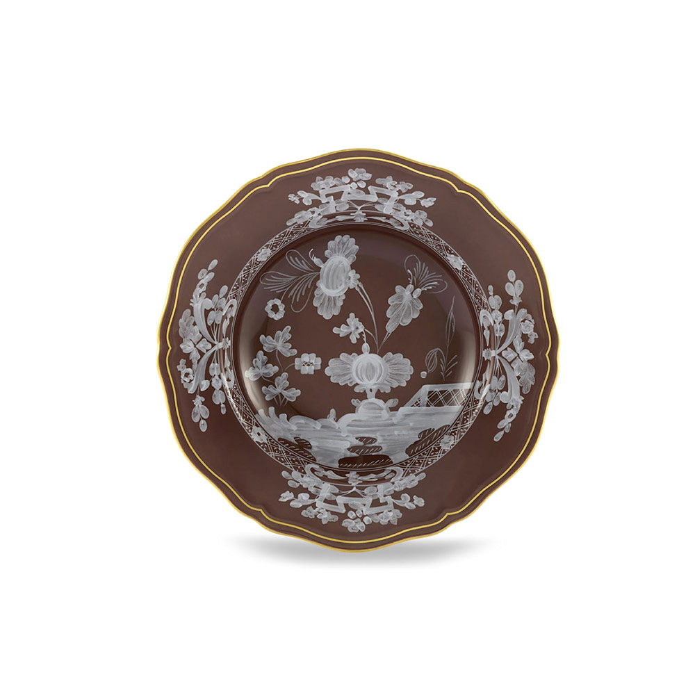 Oriente Italiano Soup Plate - Castagna