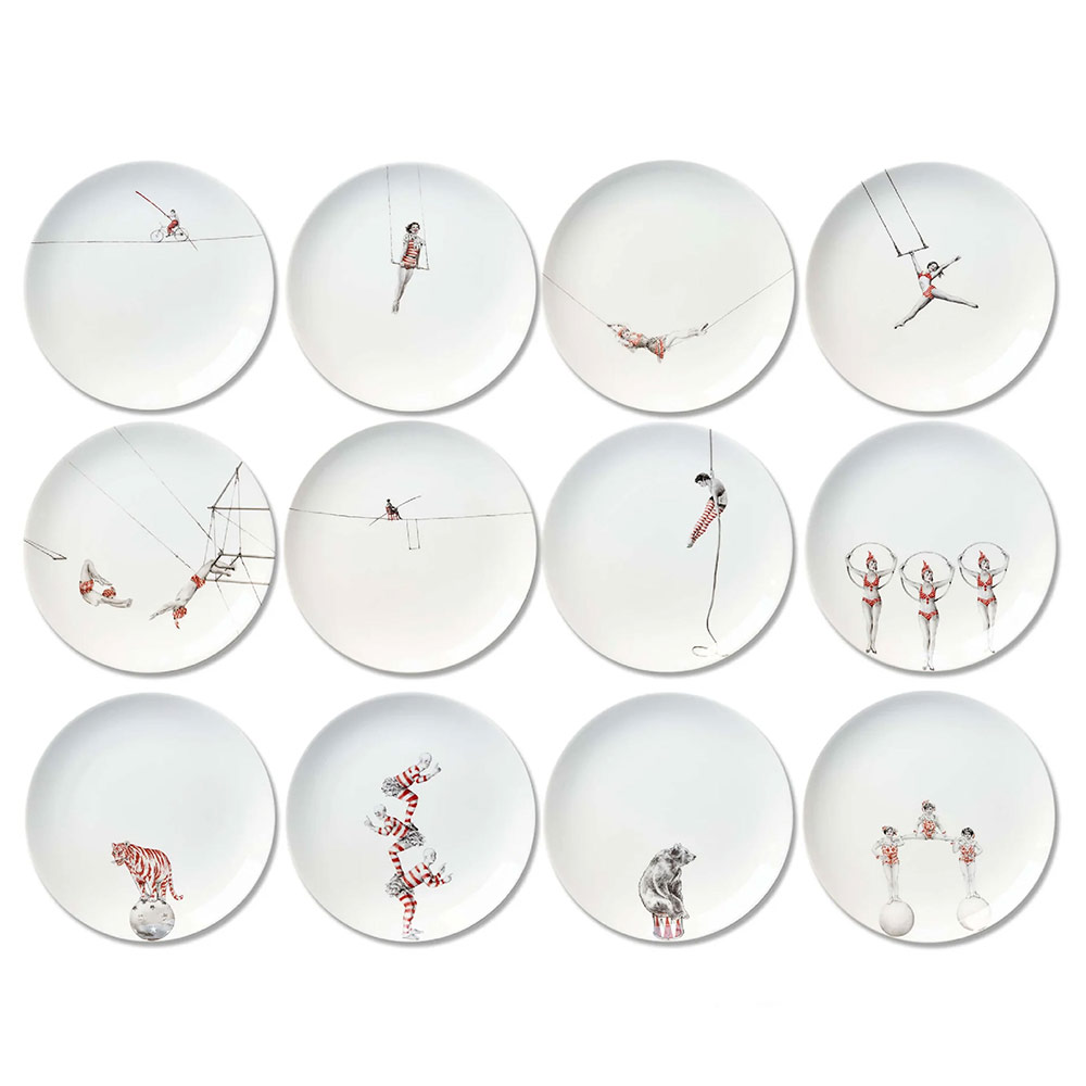 Circus Dessert Plates Full Series