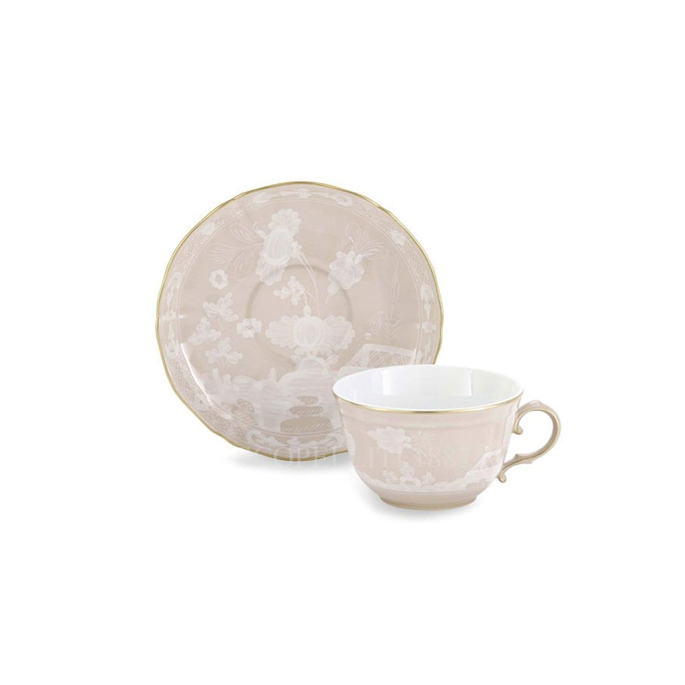 Oriente Italiano Tea cup + Saucer - Meringa