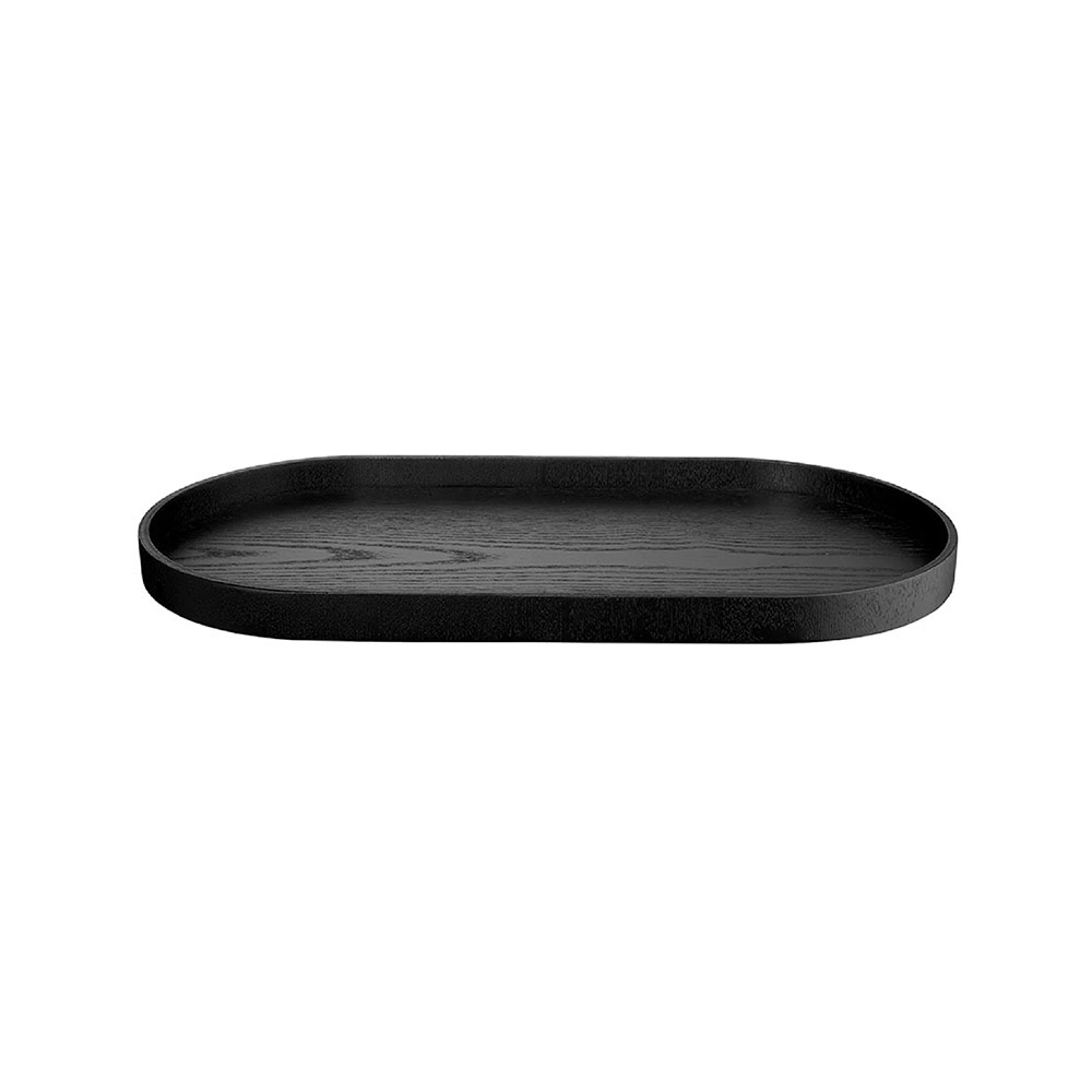 Tray Oval Black Large