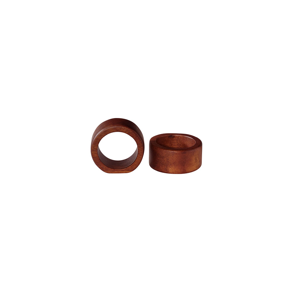 Napkin Rings Round Plain S/2