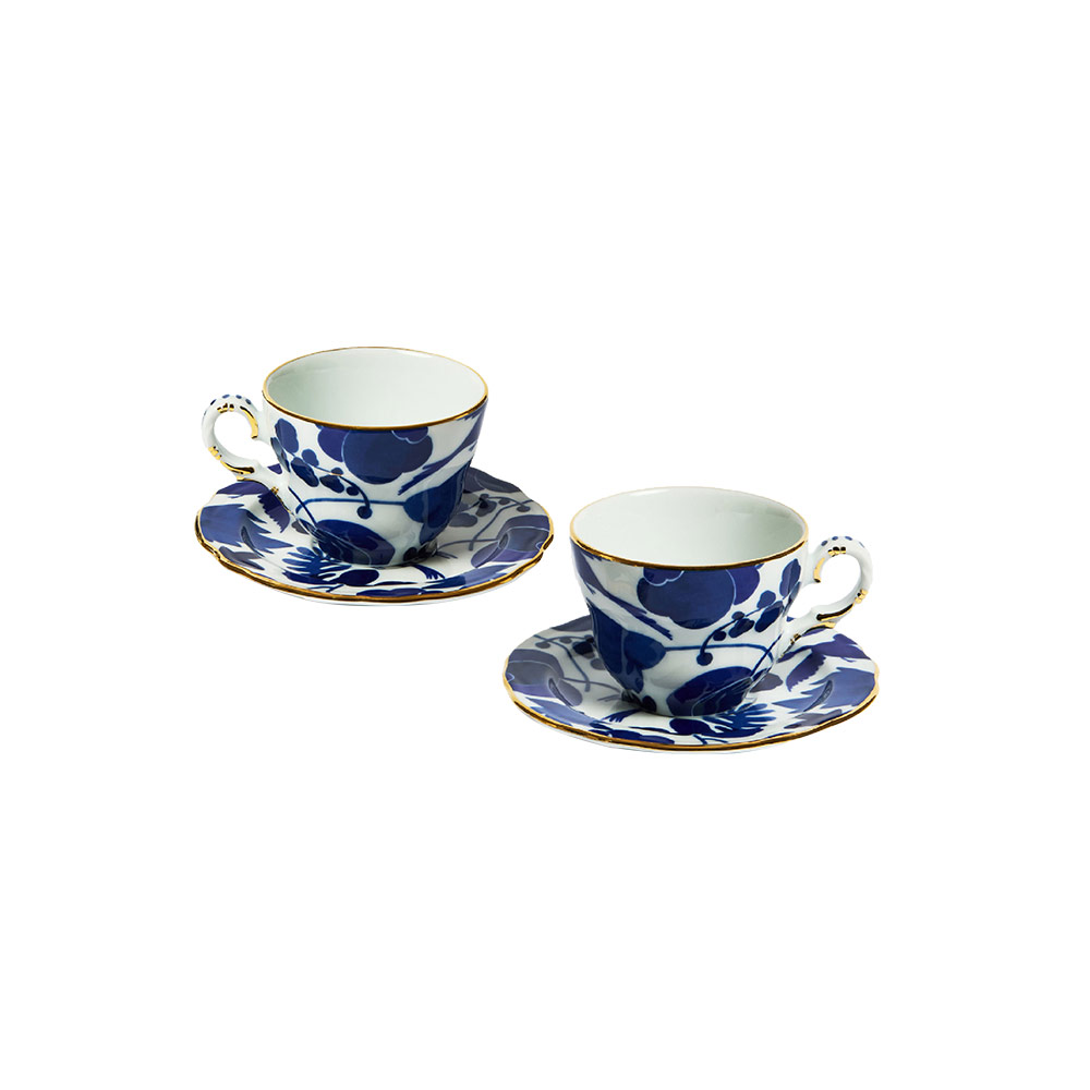 Wildbird Blue Mama Tea Cup S/2