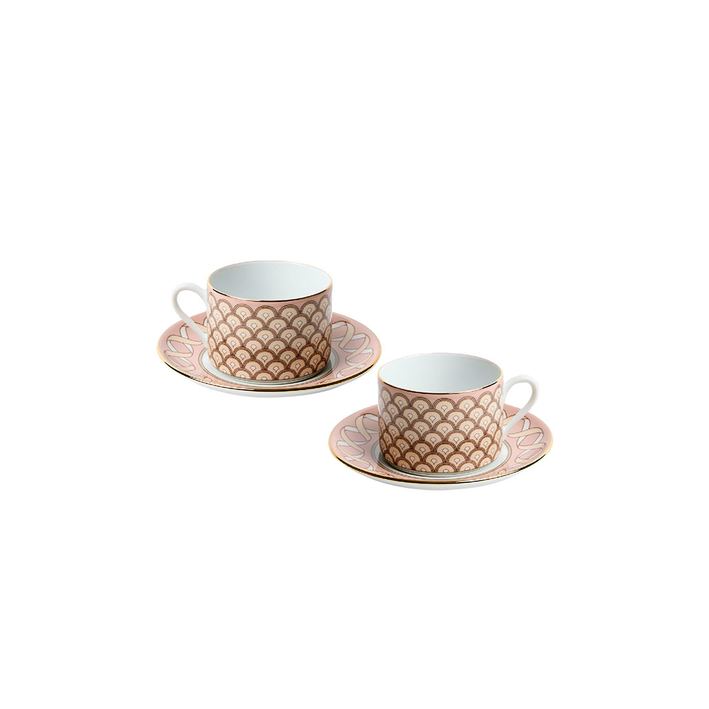 Odysseus Pink Tea Cup S/2