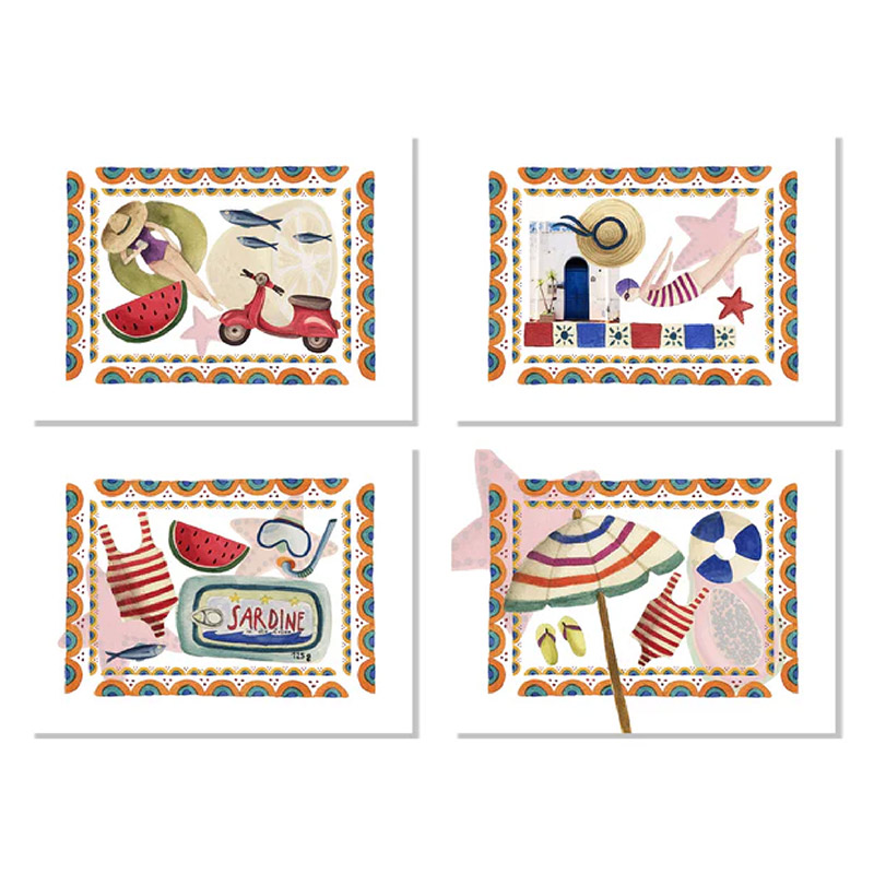 Collage Placemats S/4