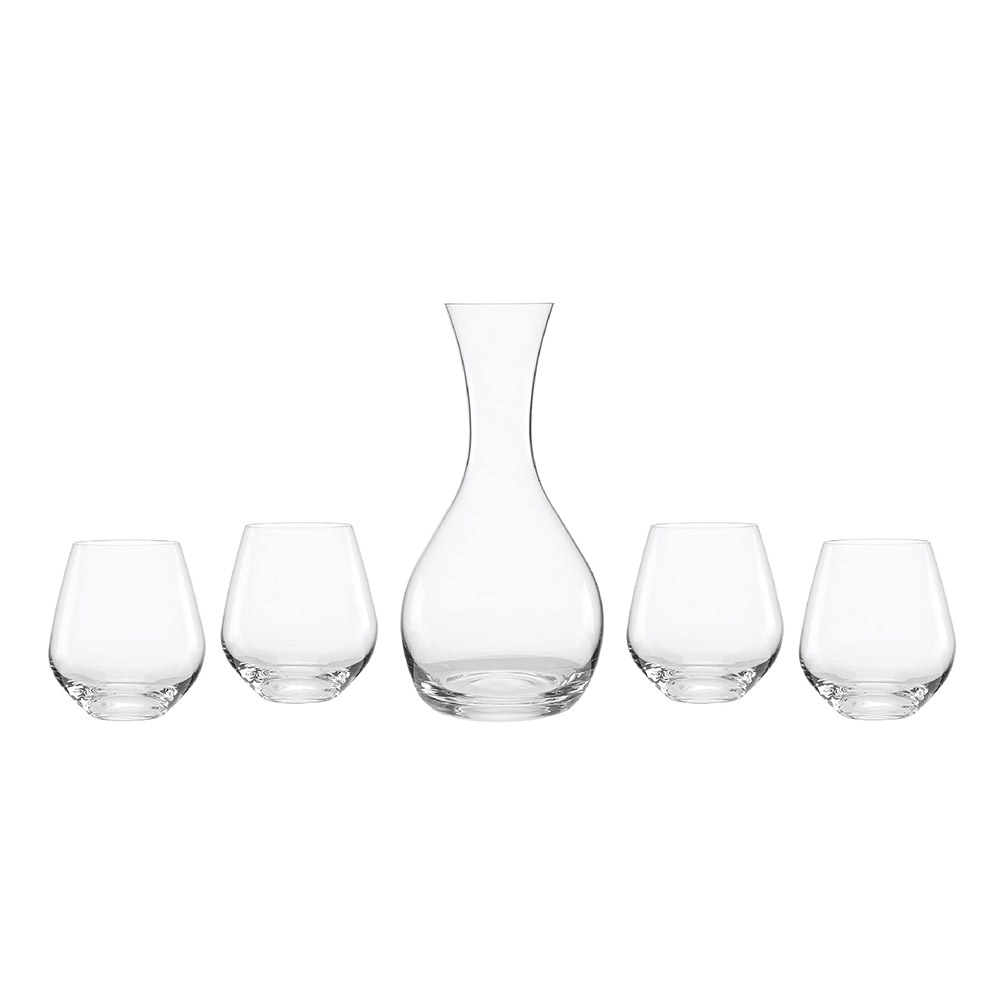 Tuscany Decanter with 4 Stemless