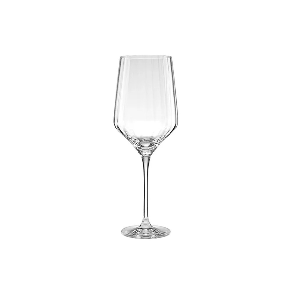 Tuscany Classics Angled Optic Wine Glasses S/6