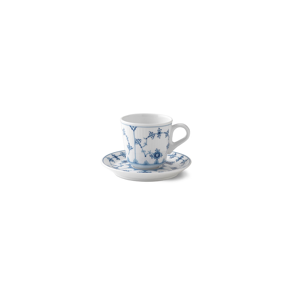 Blue Fluted Plain Espresso Cup