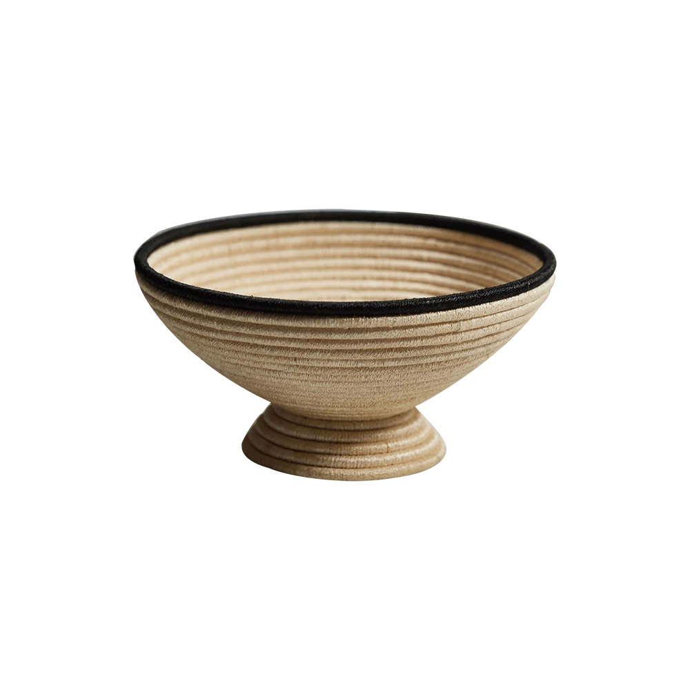 Martigues Coiled Abaca Footed Bowl