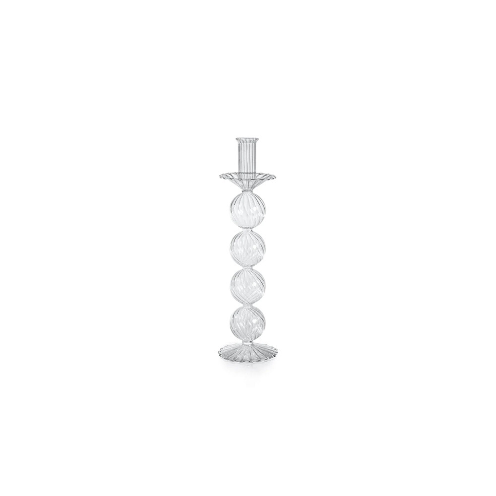 San Marco Swirl Glass Taper Holder Large