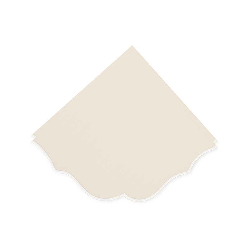 Belmonte Napkin Beige White S/12