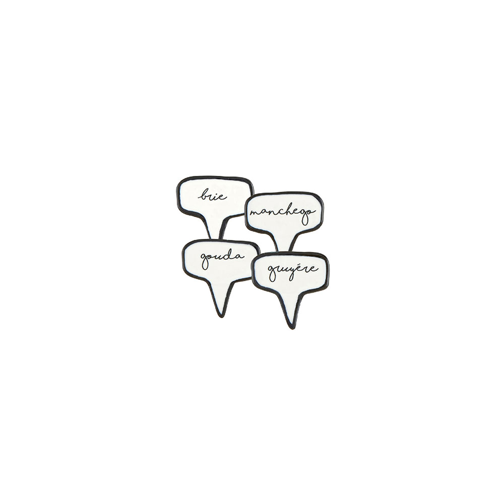 Ceramic Cheese Marker S/4