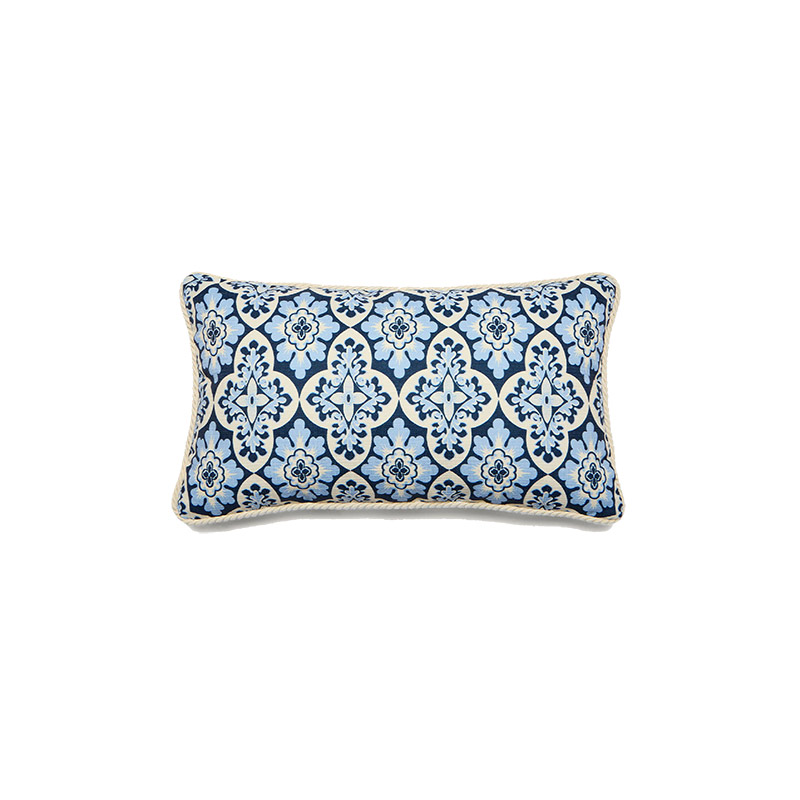 Palazzo Blue in Techno Cotton Outdoor Cushion