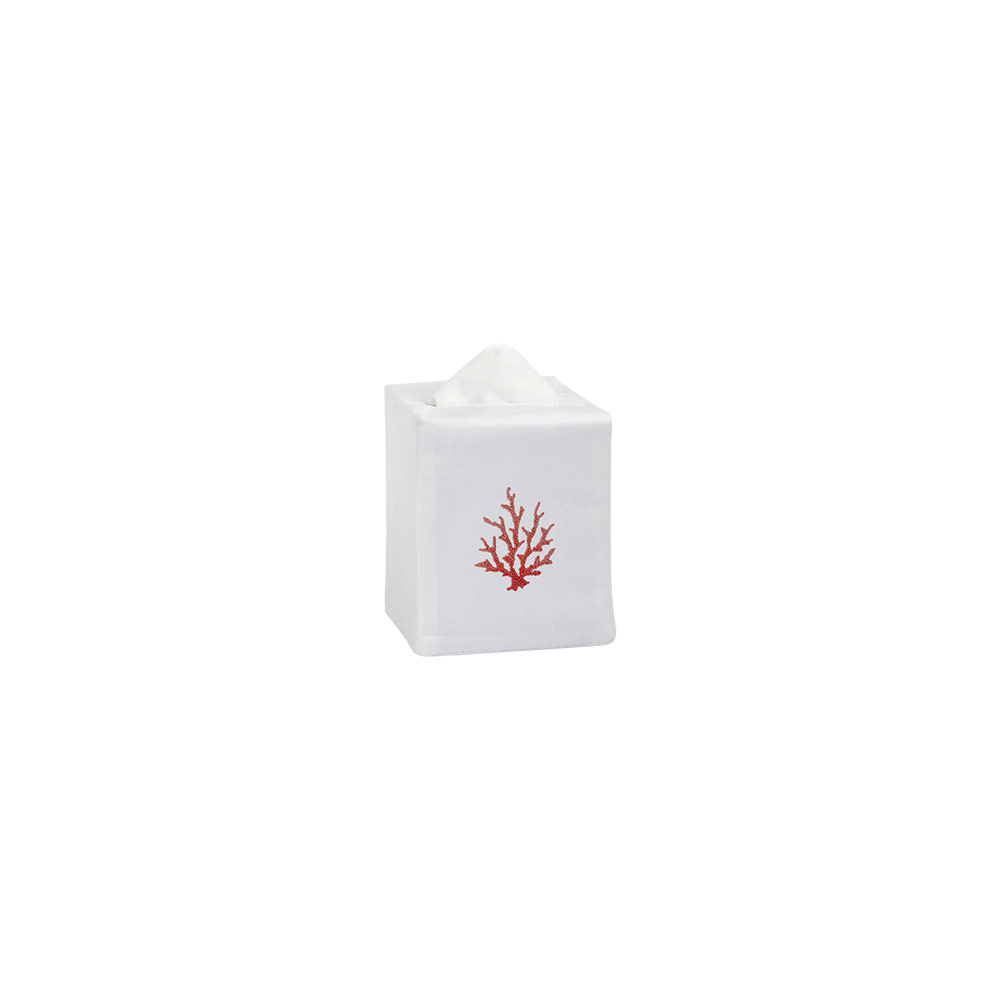 Coral Knot Red Hand Tissue Box Cover