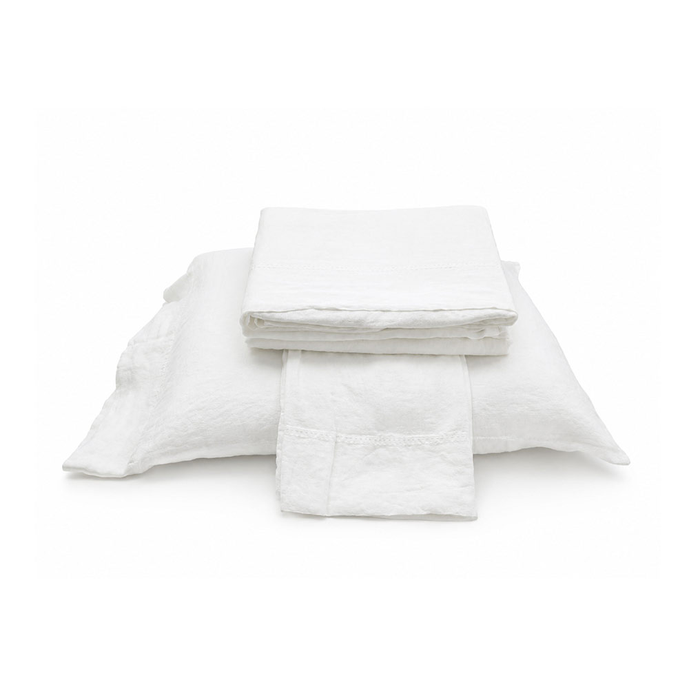 European Washed Linen Sheet Set