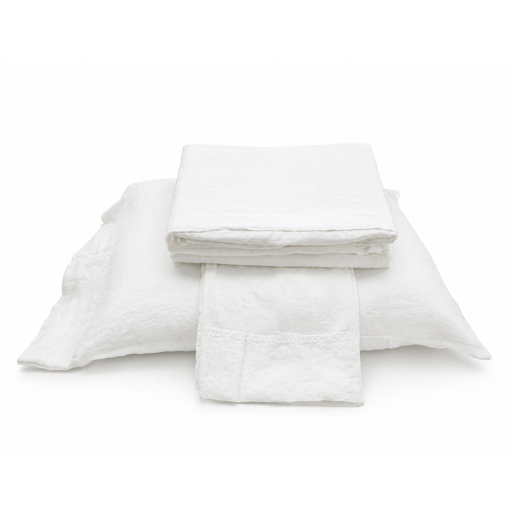 European Washed Linen Sheet Set