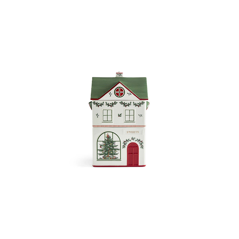 Christmas Village Canister