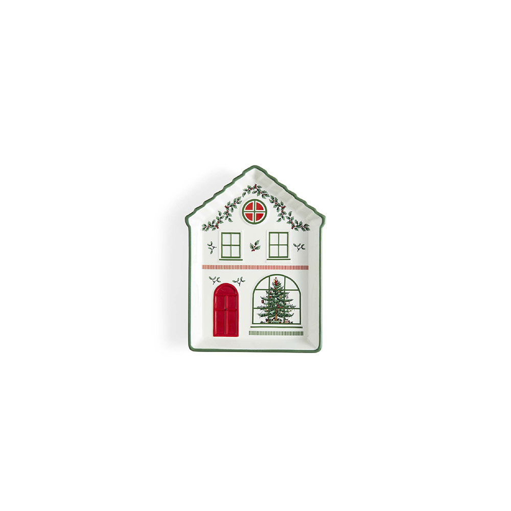 Christmas Village Tidbit Green
