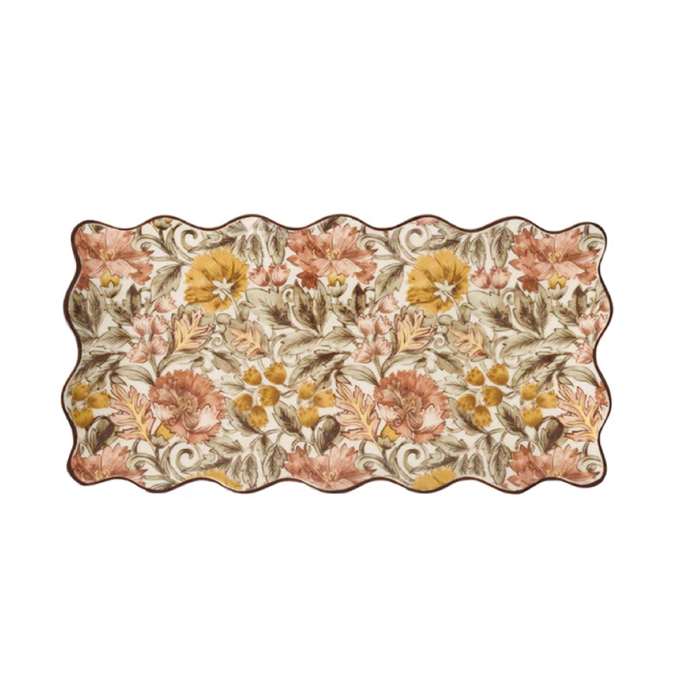Willa Hostess Tray Amber