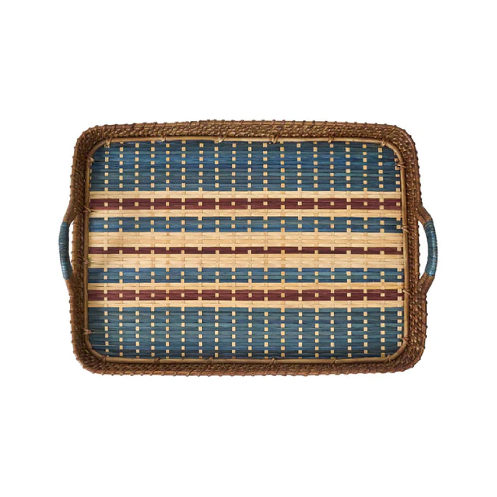 Danish Stripe Tray Navy