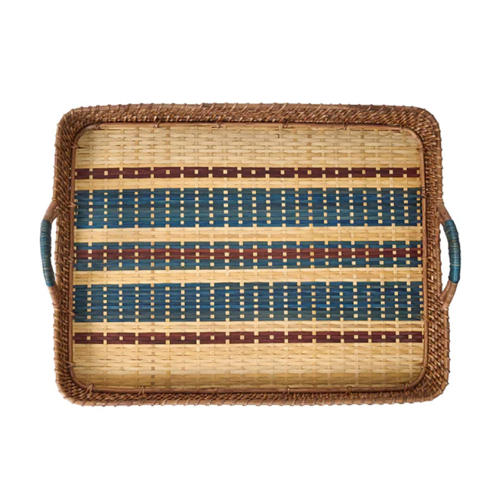Danish Stripe Tray Navy