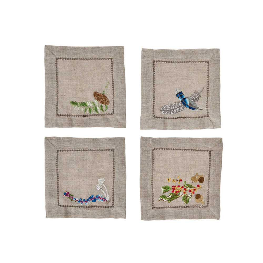 Forest Walk Cocktail Napkin S/4