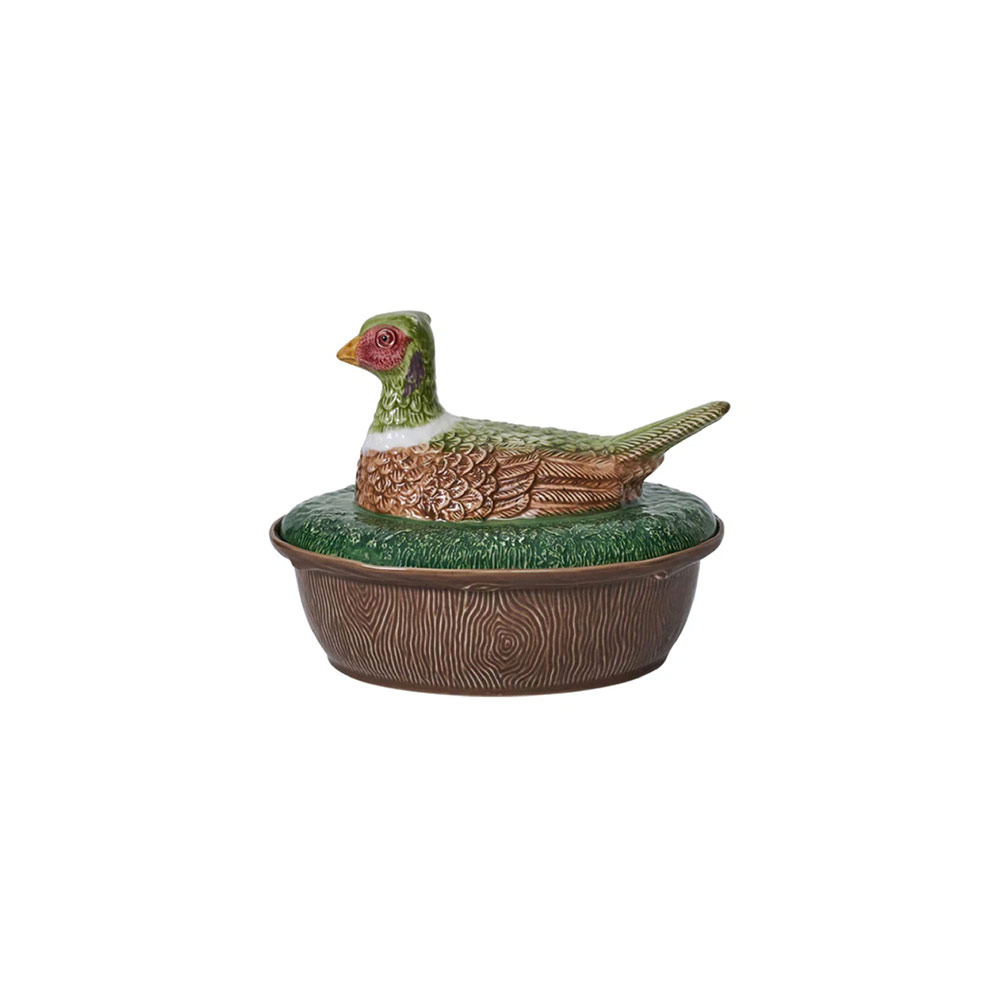 Forest Walk Pheasant Bowl w/Lid