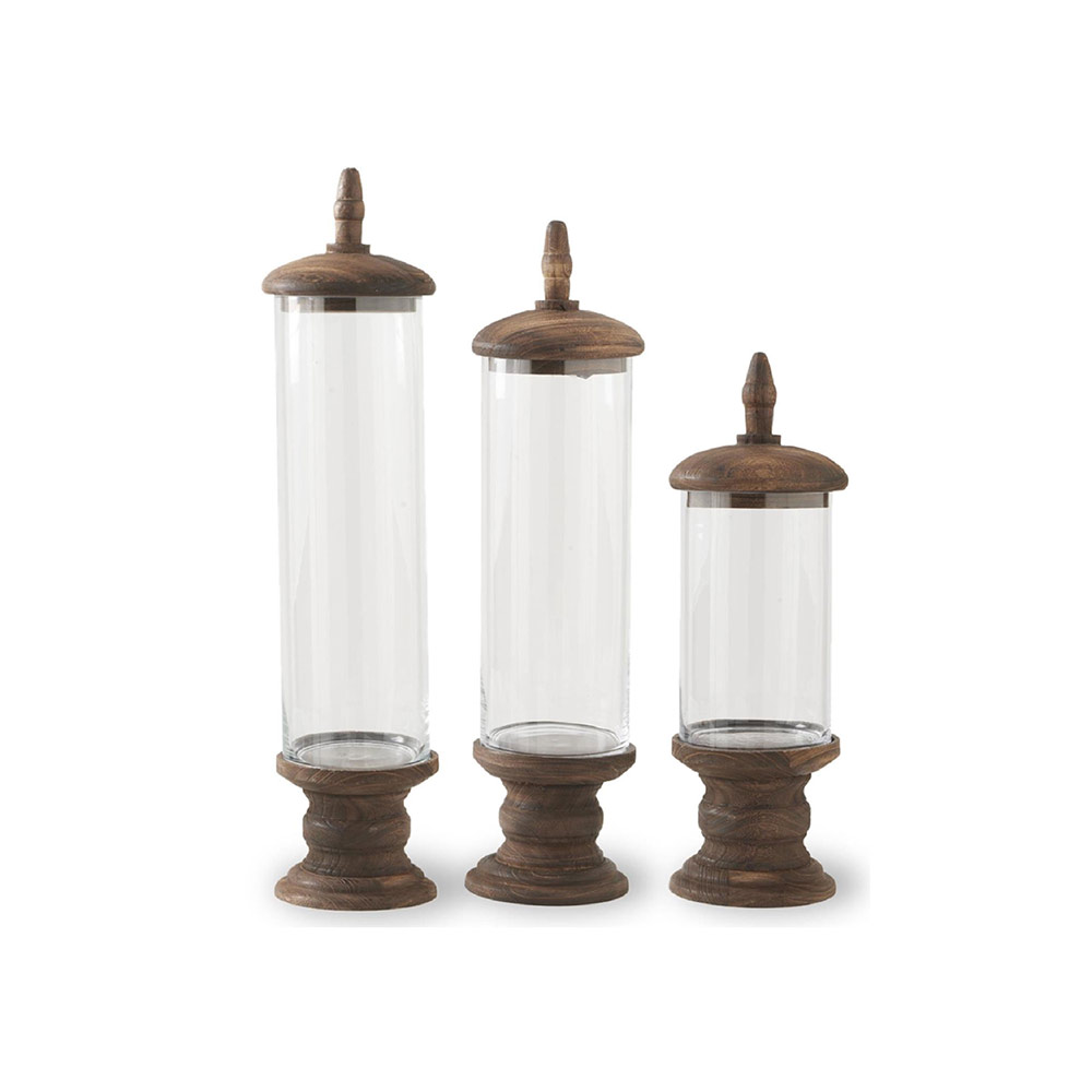 Glass Cylinder Set of 3