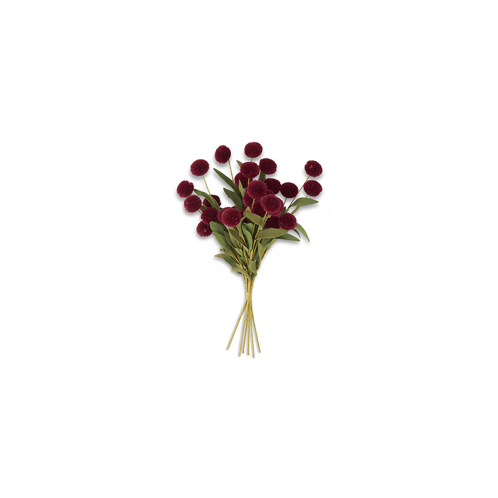 Burgundy PomPom Pick