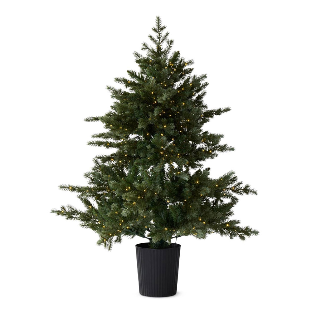 Pine Tree LED Black Pot 48"