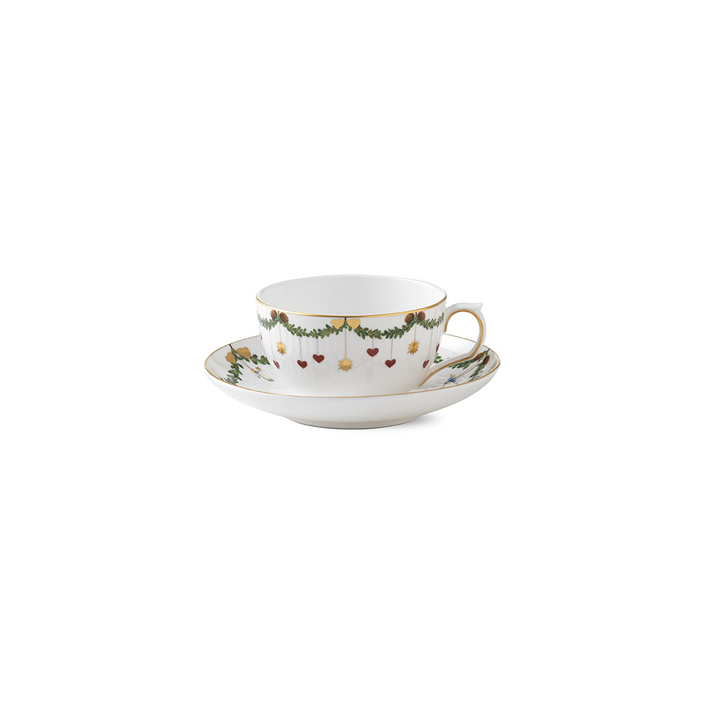 Star Fluted TeaCup & Saucer