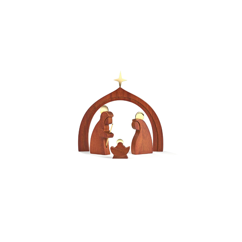 Wood Holy Family