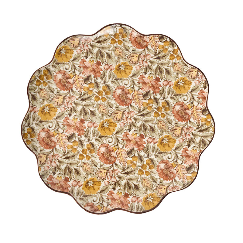 Willa Charger / Platter Amber