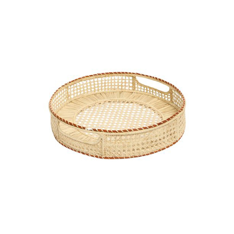 Raffia Tray - Mattone