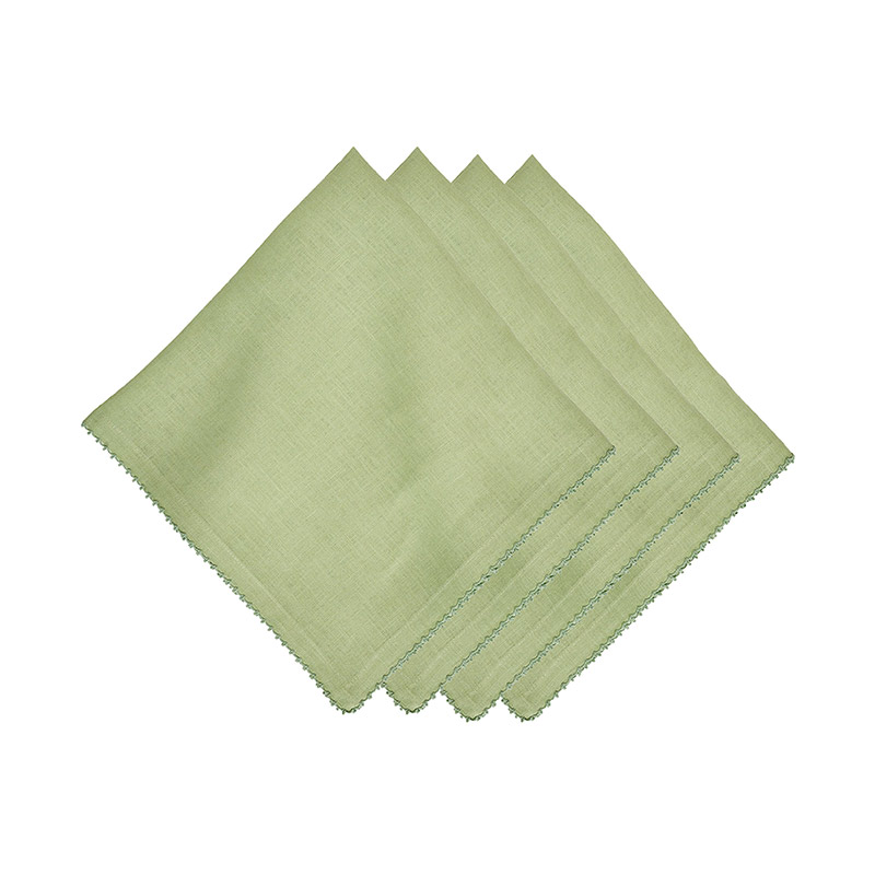 Berry Scallop Napkin Set/4 - Green Light