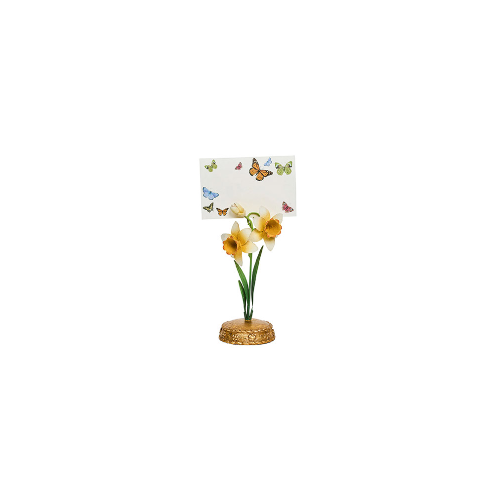 Meadow Walk Daffodil Place Card Holder - Yellow