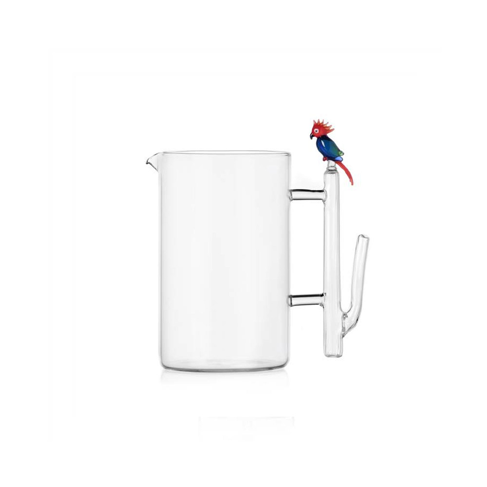 Talking Trees Jug Red/Blue Cockatoo
