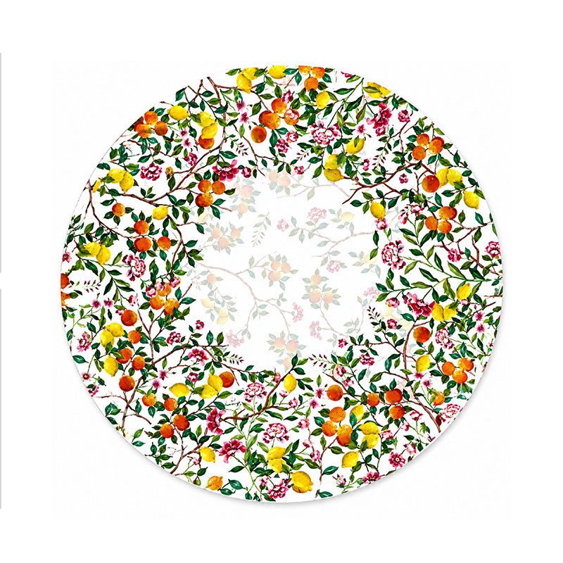 Les Agrumes Round Tablecloth