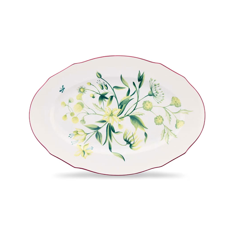 Florenza Acanto Oval Platter Bianco