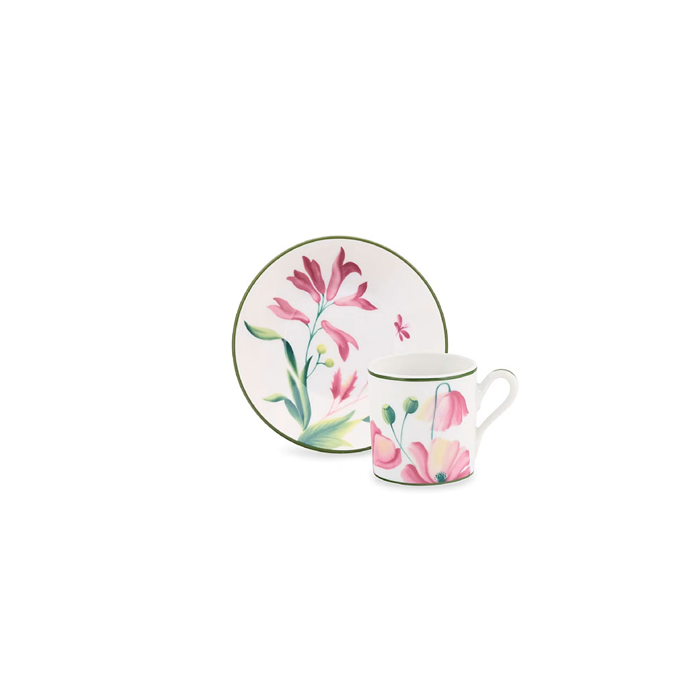 Florenza Coffee Cup+Saucer Malva S/2