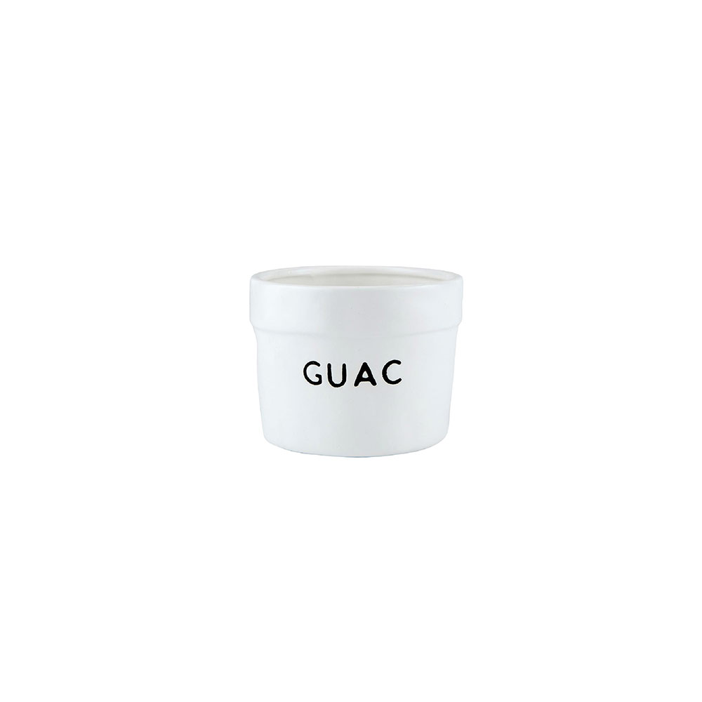 White Sm Ceramic Bag - Guac
