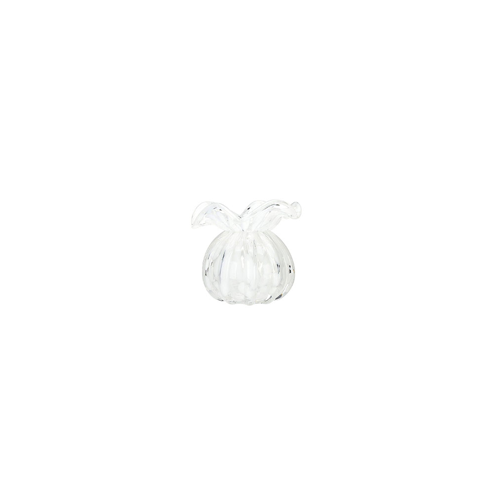 Glass Dotted Vase -