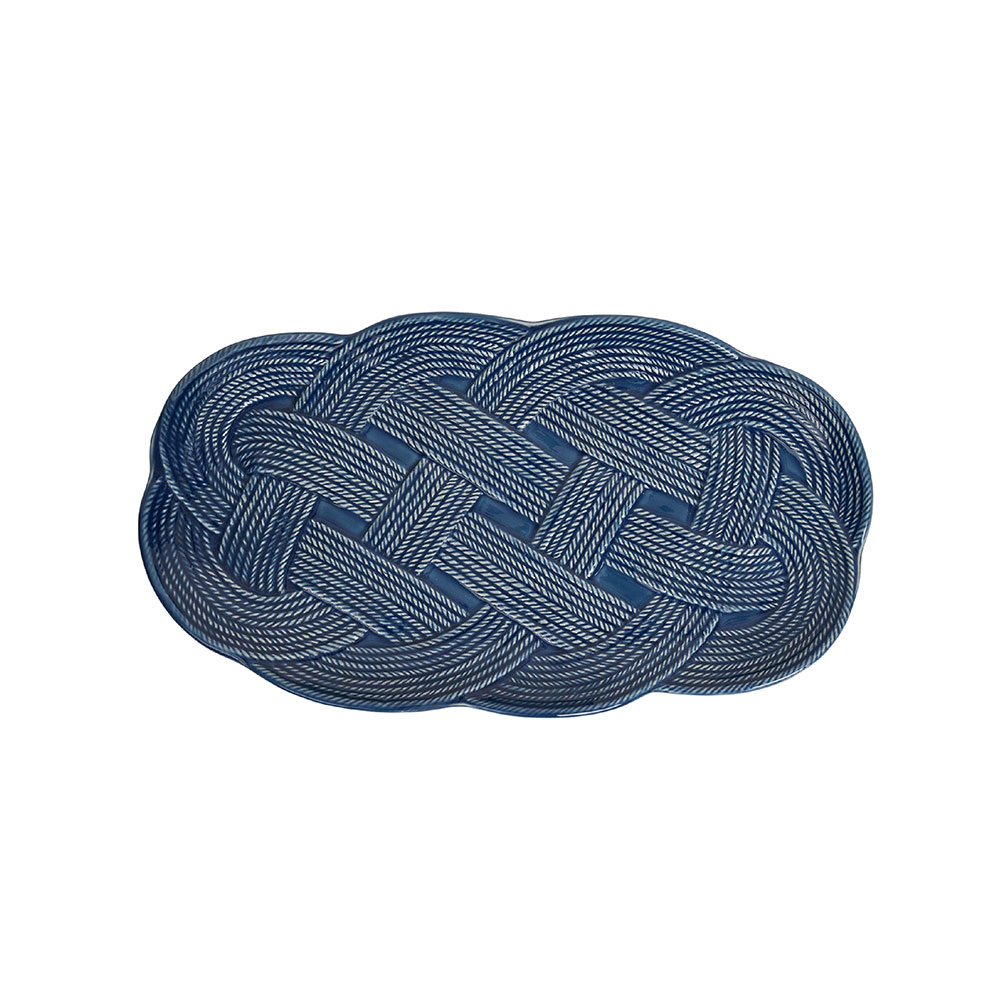Mystic Knot Hostess Tray Denim
