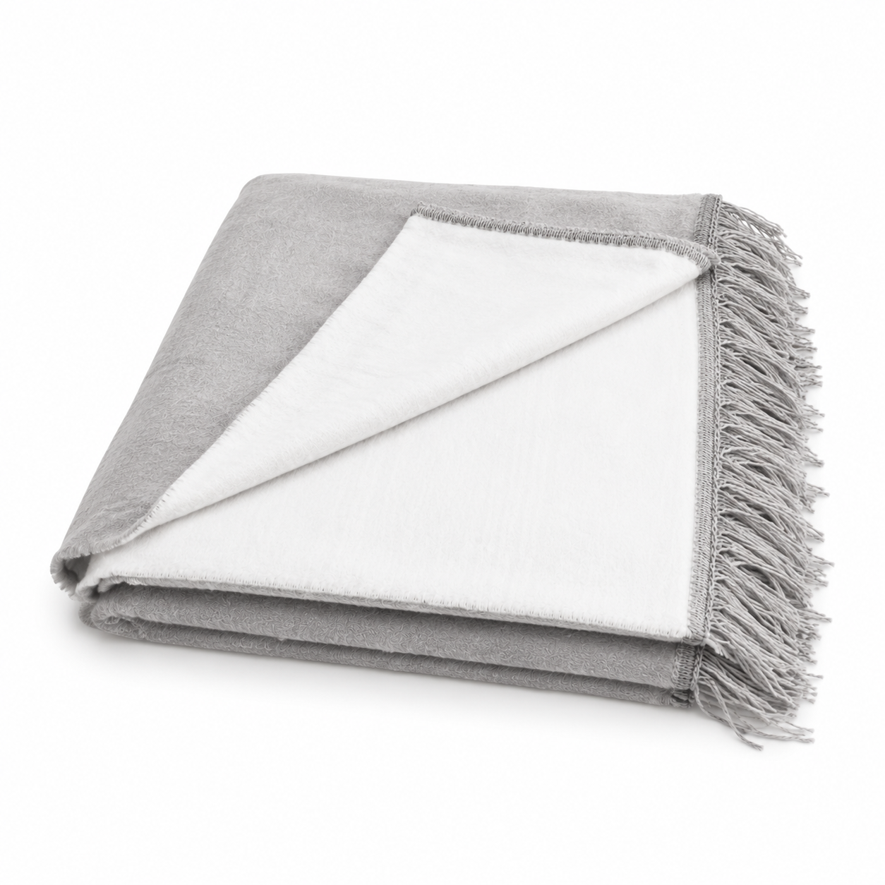 Throw White/Gray Reversible