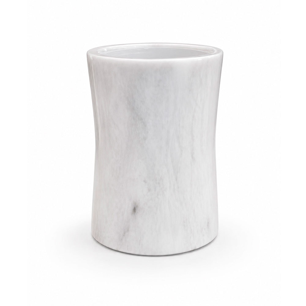 Vinca Pearl White Waste Bin