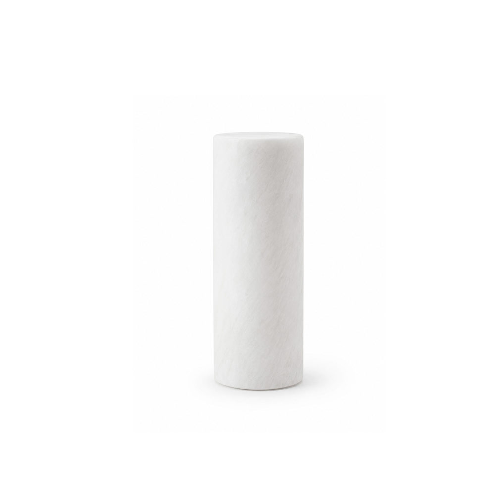 Round Cylinder Vase Pearl Whit