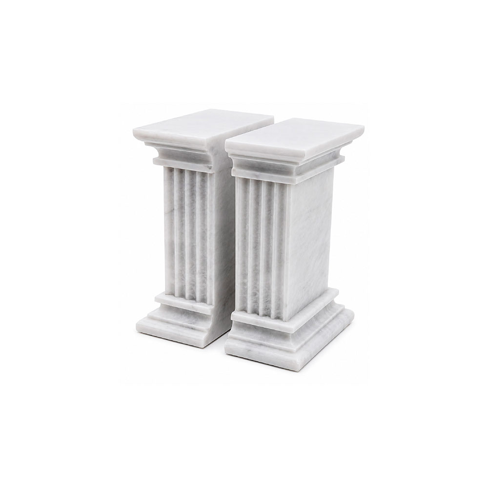 Renaissance PearlWhite Bookend
