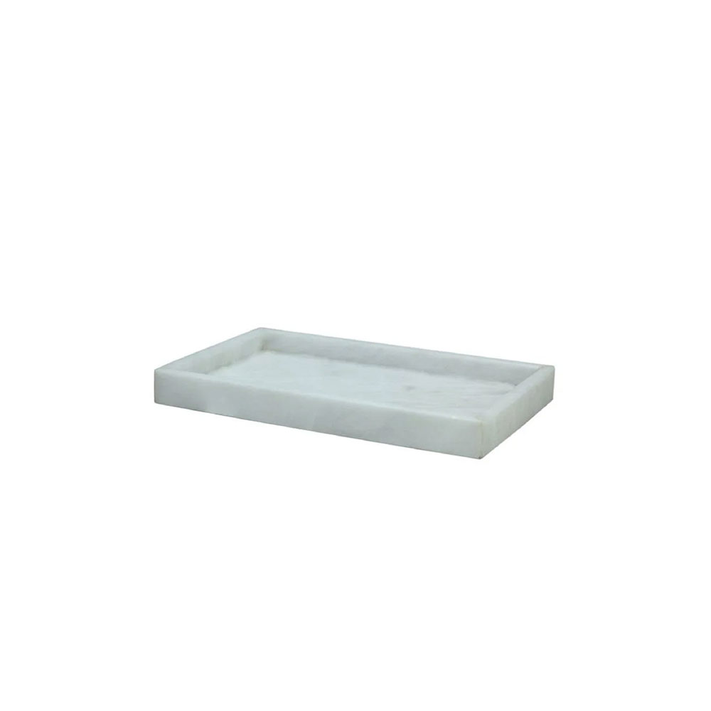 Marble Honed Vanity Tray Pearl