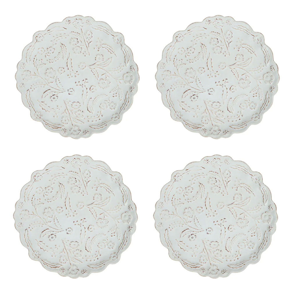 B&T Thistle Cocktail Plate s/4