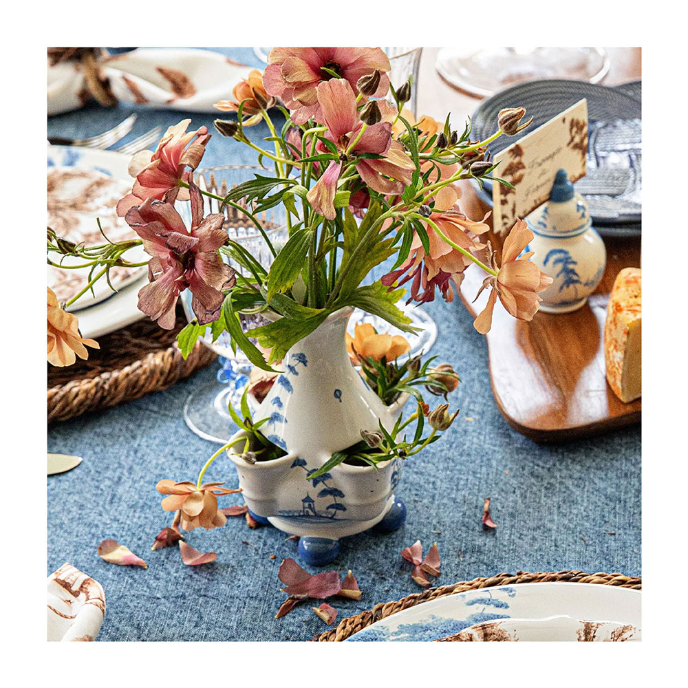 CE Delf Blue Tulipiere Vase 6" - Imagen 2