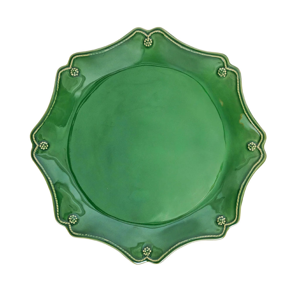 Scallop Charger Plate Basil S4